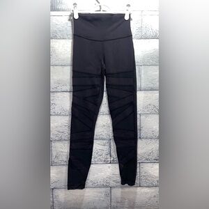 Lululemon Tech Mesh Black High Rise Leggings Size 2